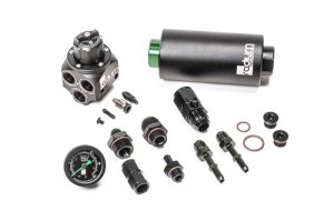 BMW M3 Fuel Pressure Regulator & Fuel Filter Kit - Radium Engineering - Stainless Filter + Adjustable Fuel Pressure Regulator (E85 Compatible) - `01-`06